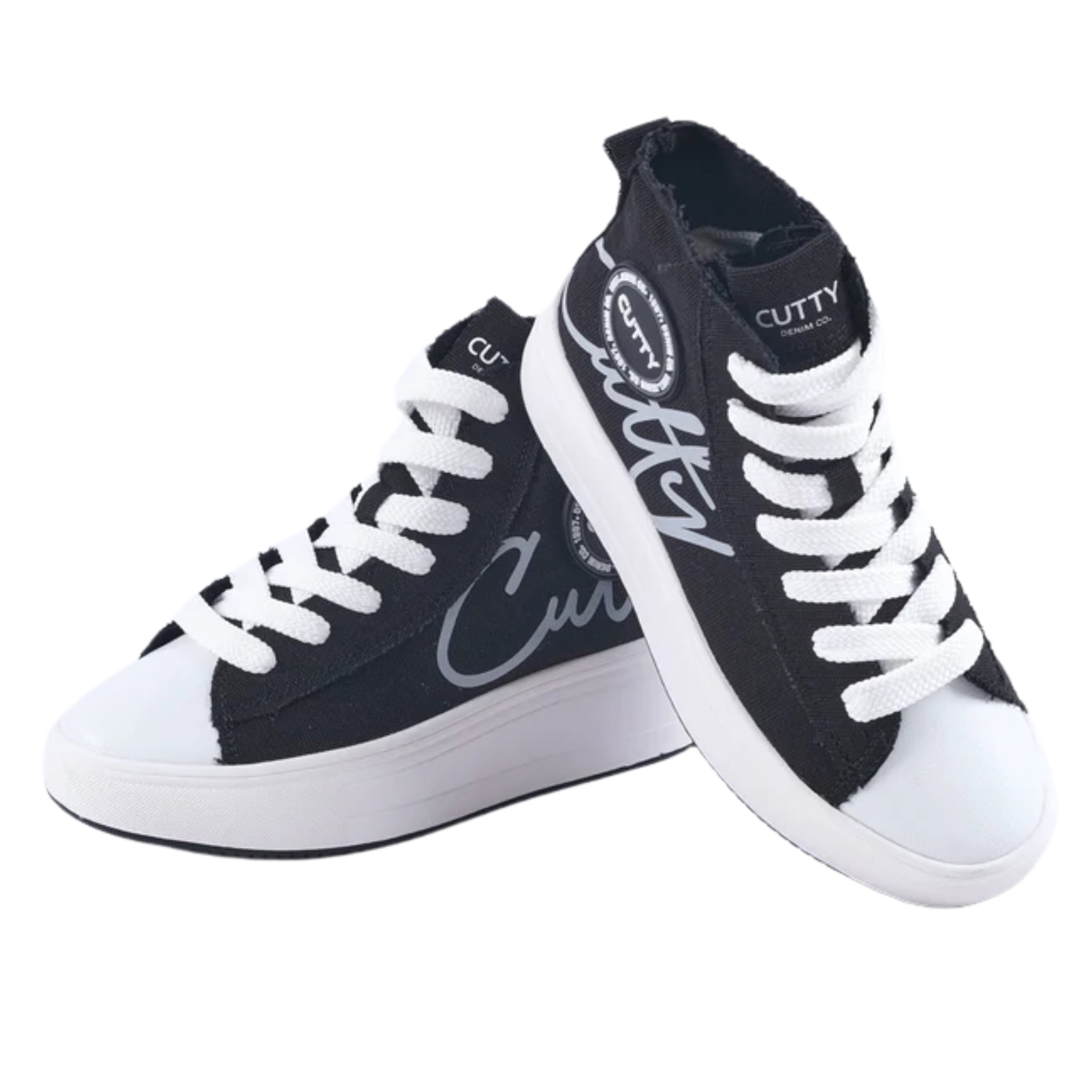 Cutty Sneaker Canvas High Top Black-White